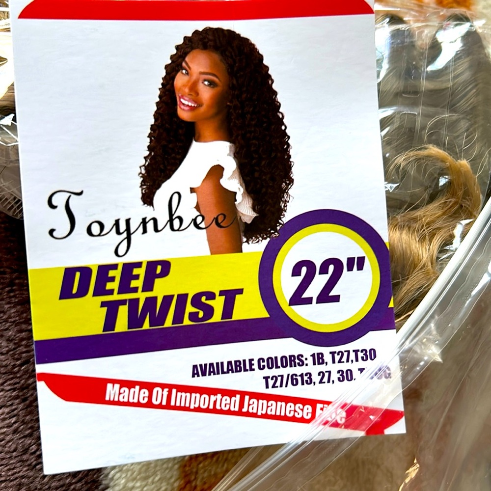 22 Inch Ocean Wave Crochet Hair 3 packs